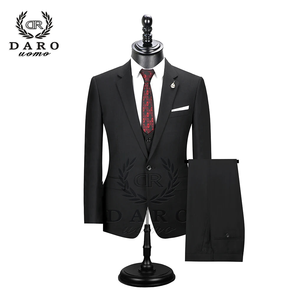 The Black Rose Premium Daro Uomo Business Suit (Three-Piece)