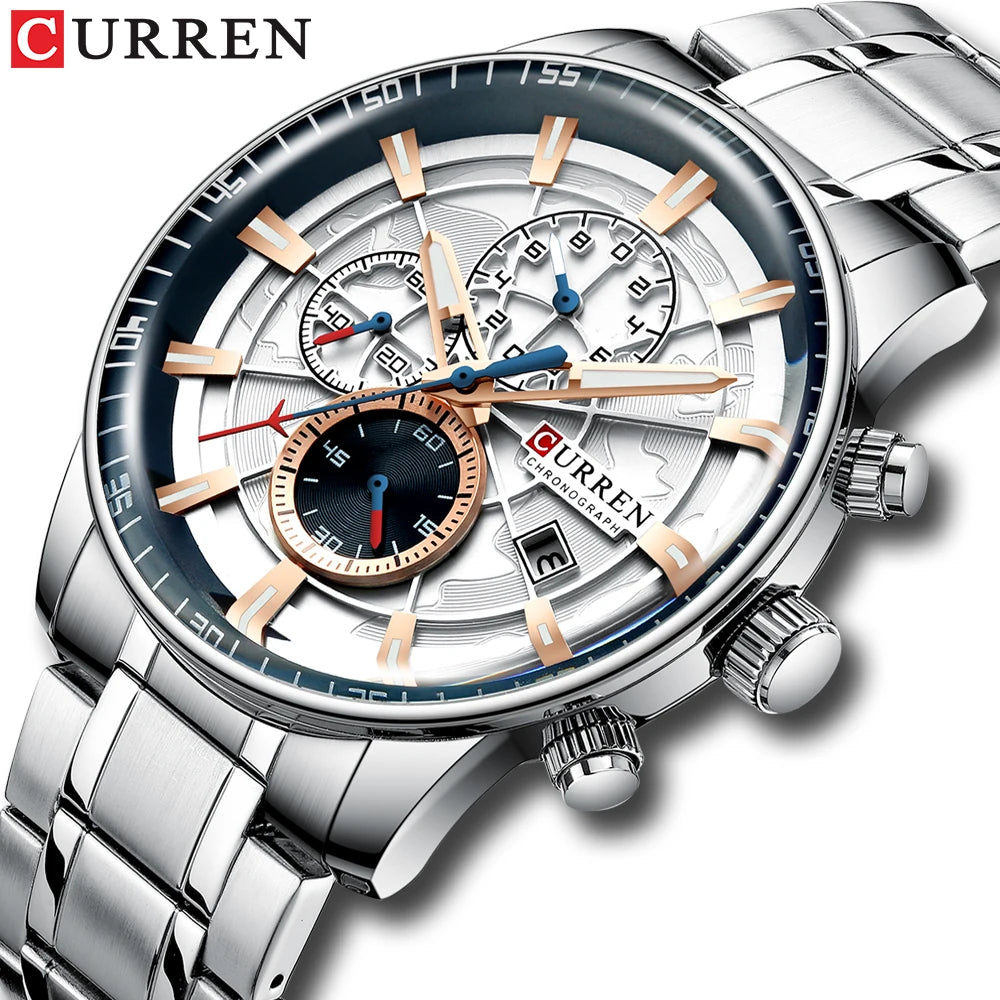 CURREN 8362 Luxury Casual Chronograph (Quartz)