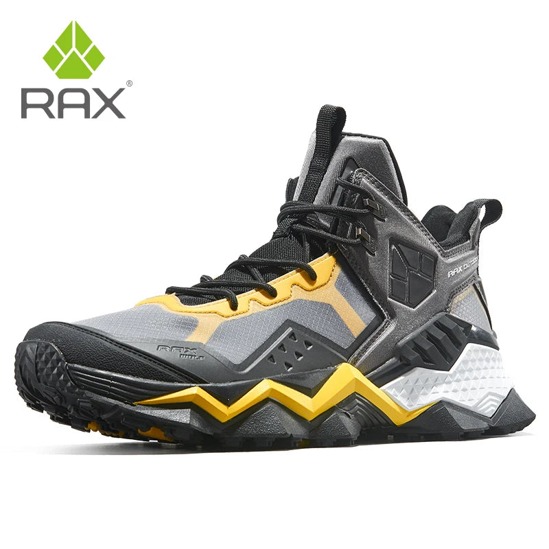 Rax Men  Waterproof Hiking Shoes Breathable Hiking Boots Outdoor Trekking Boots Sports Sneakers Tactical Shoes