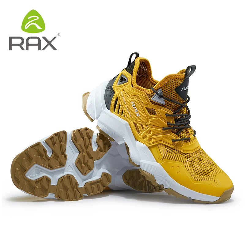 Rax  Men Hiking Shoes  Breathable Outdoor Sports Sneakers for Men Lightweight Mountain Climbing Trekking Shoes Lightweight Shoes