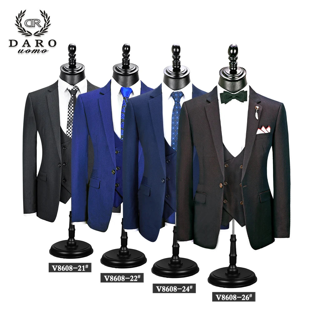 The Black Rose Premium Daro Uomo Casual Suits (Three-Piece)