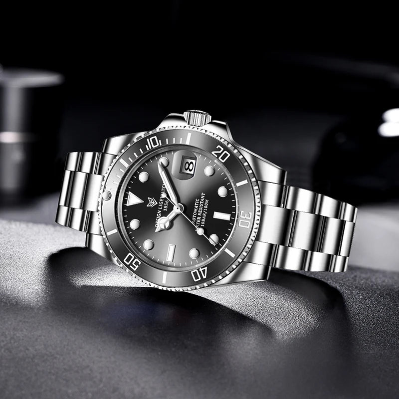 LIGE Mechanical Diver's Watch | Sporty & Durable Timepiece