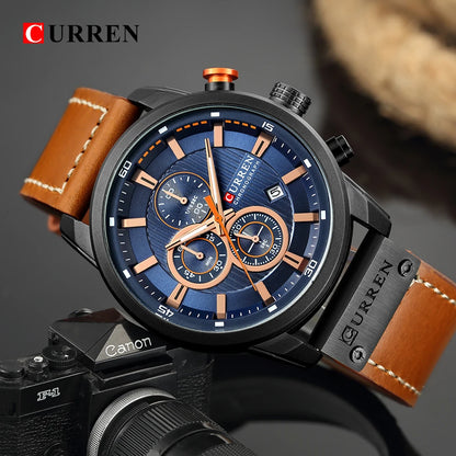 Curren 8291 Chronograph Wristwatch - Fashion & Casual Design (Quartz)