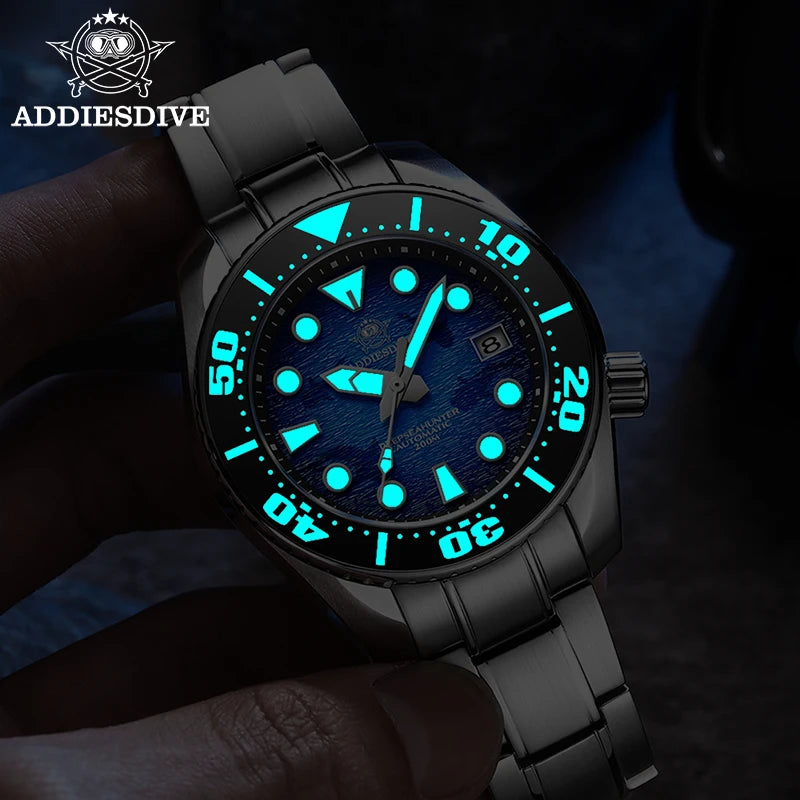 ADDIESDIVE AD2102 Automatic Mechanical Dive Watch with Sapphire Crystal and Luminous Features Limited Edition