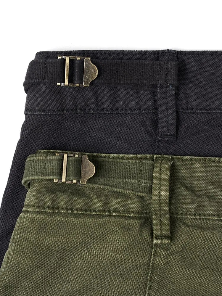 Heavyweight Fabric Tactical Pants Men High Quality  Washed Vintage Cargo Trousers