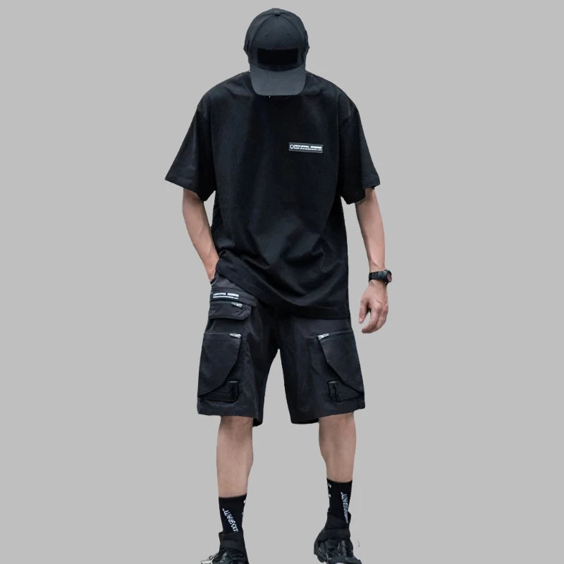 Techwear High Street Reflective Light T-Shirt