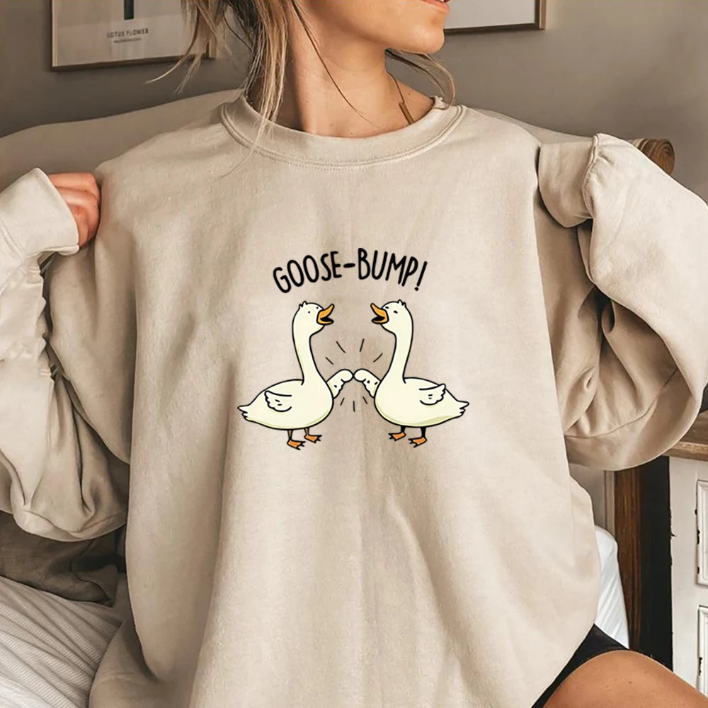 Goose Sweatshirt Cute Crewneck