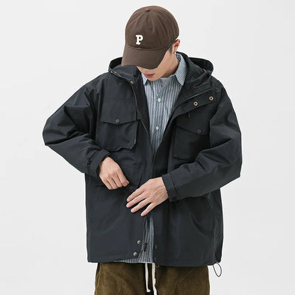 Tactical Techwear Jackets – Waterproof Multi-Pocket Hooded