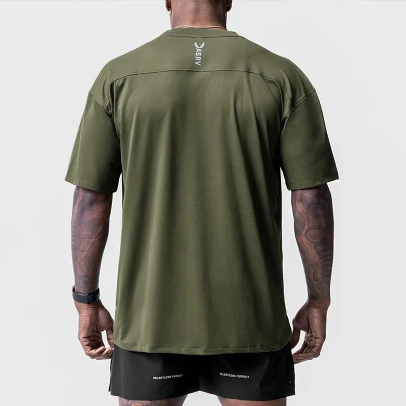 Casual Loose Oversized T-Shirt Dry Breathable Gym Fitness