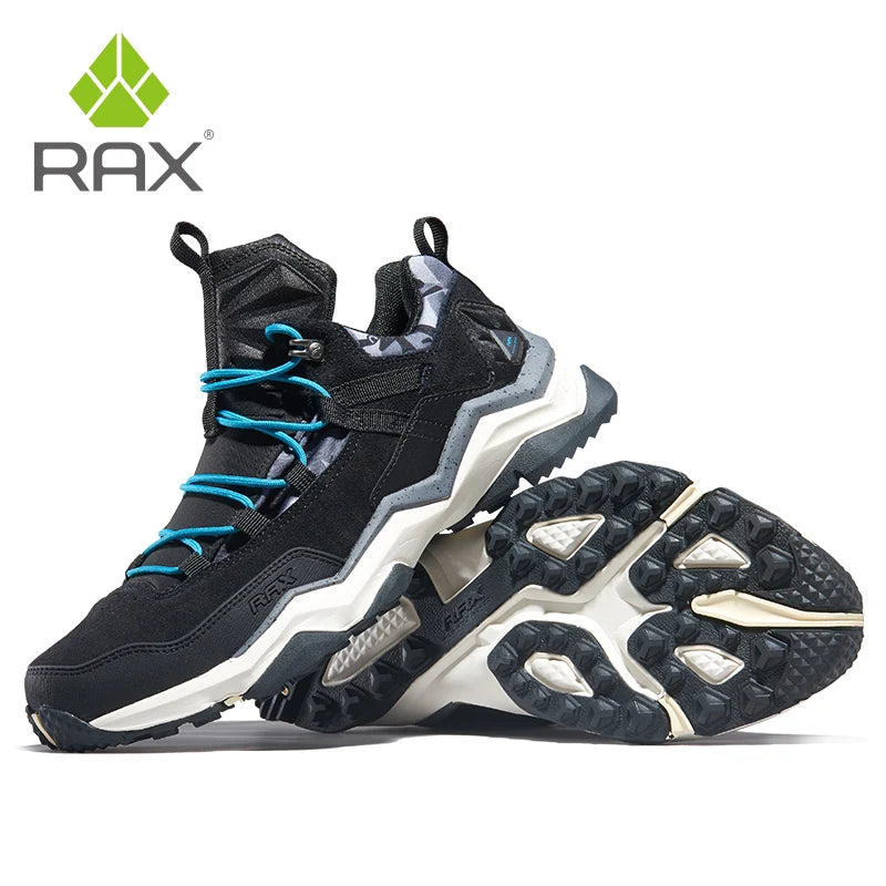 Rax Hiking Shoes Men Waterproof Trekking Shoes Lightweight Breathable Outdoor Sports Sneakers for Men Climbing Leather Shoes