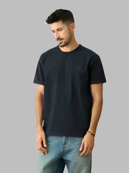 Summer New Oversize 240g Slub Cotton Men's Casual T-Shirts