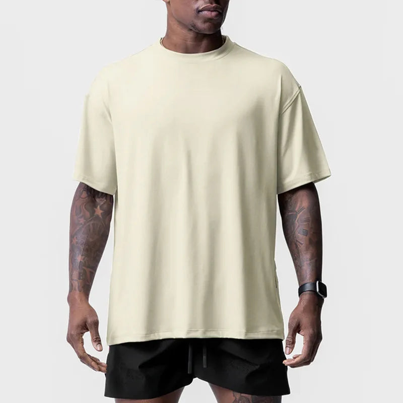 Casual Loose Oversized T-Shirt Dry Breathable Gym Fitness