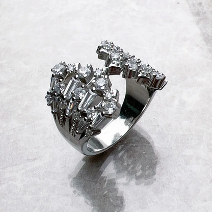 Ring with Winter Sun Rays,Europe Fine Jewerly For Women Brand New Trendy Gift In 925 Sterling Silver