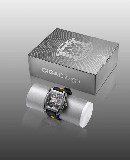 CIGA Design Limited Edition Skeleton IP Titanium Fighter-Jet FZ061 (Mechanical) - RUBASO