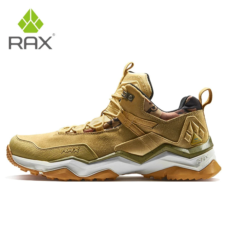 Rax Hiking Shoes Men Waterproof Trekking Shoes Lightweight Breathable Outdoor Sports Sneakers for Men Climbing Leather Shoes