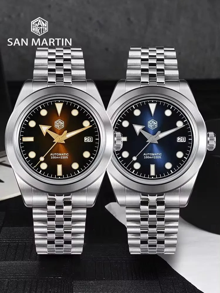 San Martin SN0053-G Diver 39mm Sunray Enamel Dial (Mechanical)