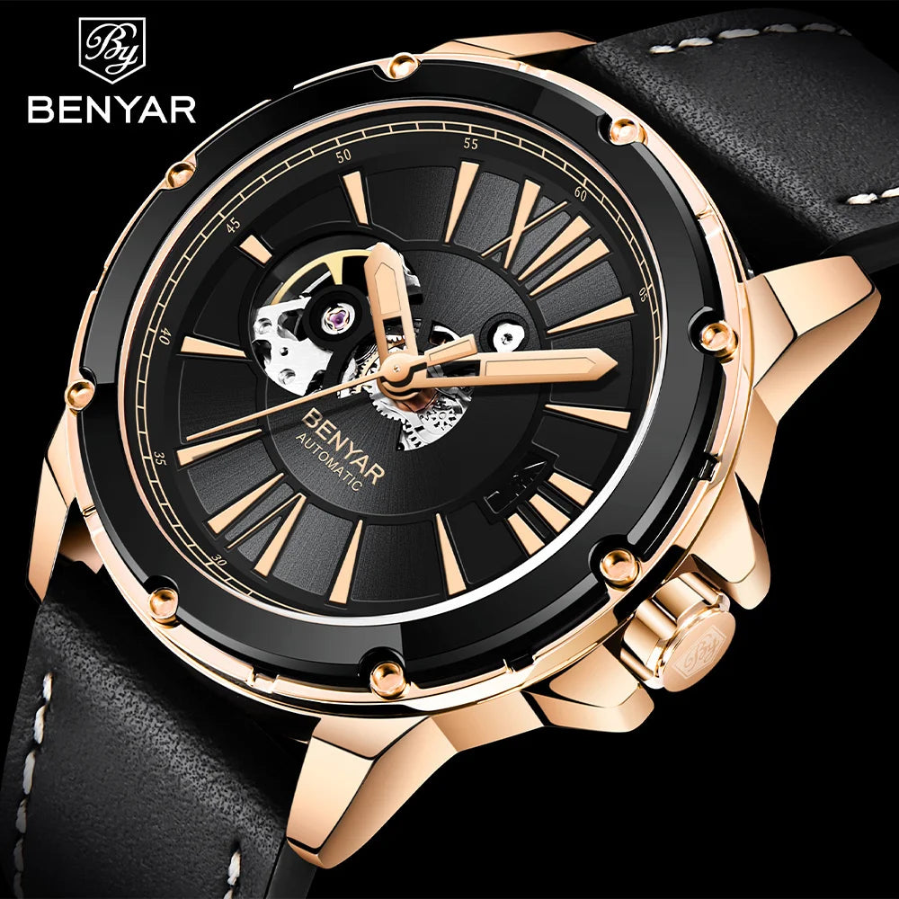 BENYAR Mechanical Wristwatch BY-5183 Vintage