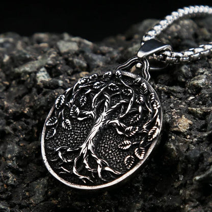 NorthMan Vintage Viking Tree Of Life Nordic Necklace - RUBASO