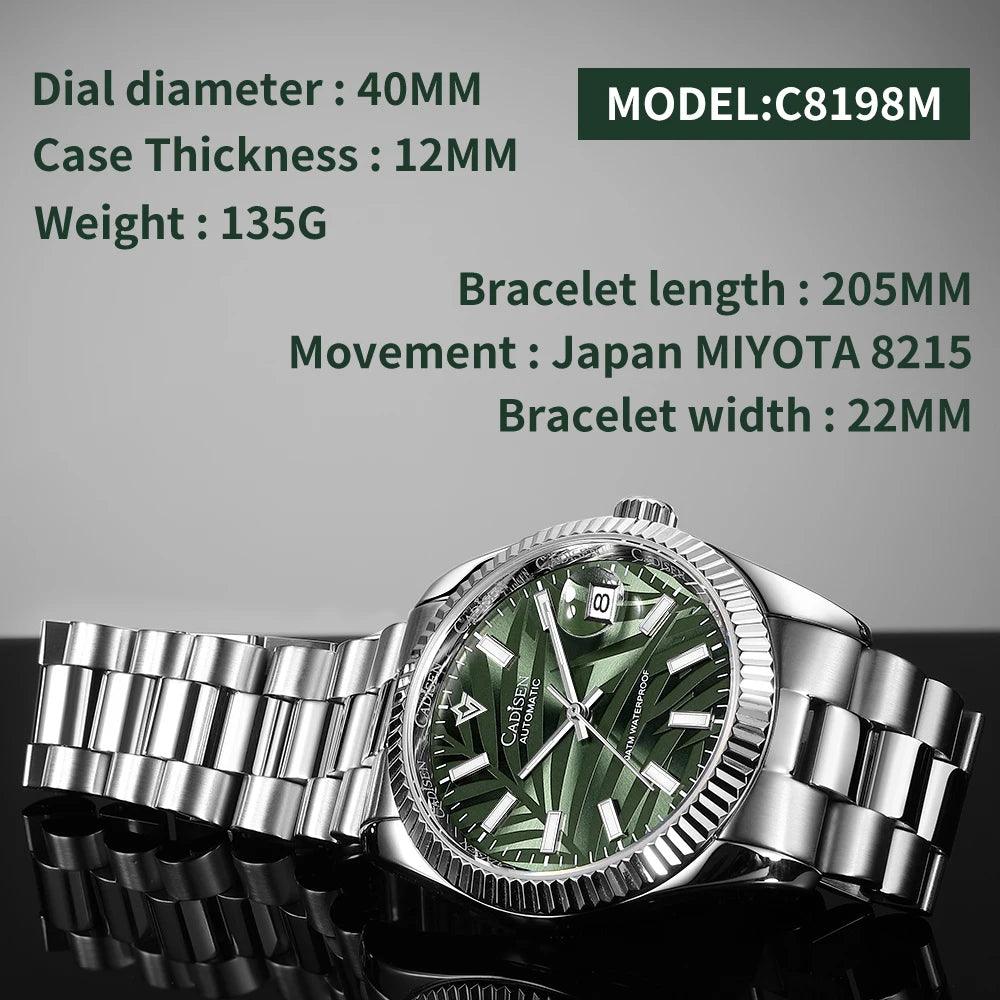 CADISEN Palm Leaf Olive Green C8198 (Automatic) - RUBASO