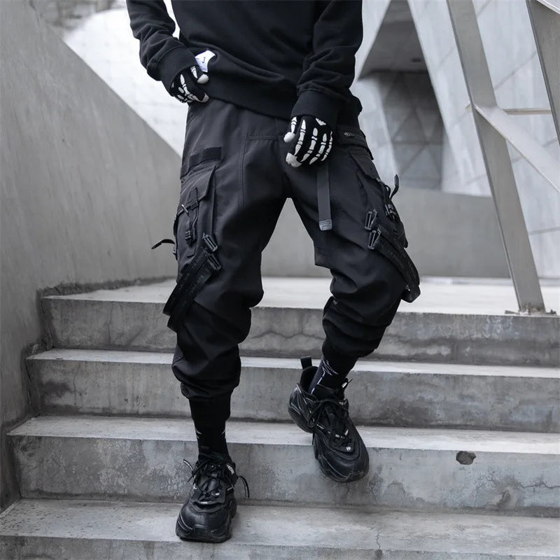 Paratrooper Cargo Pants Tactical Techwear Ankle Pants Punk Style