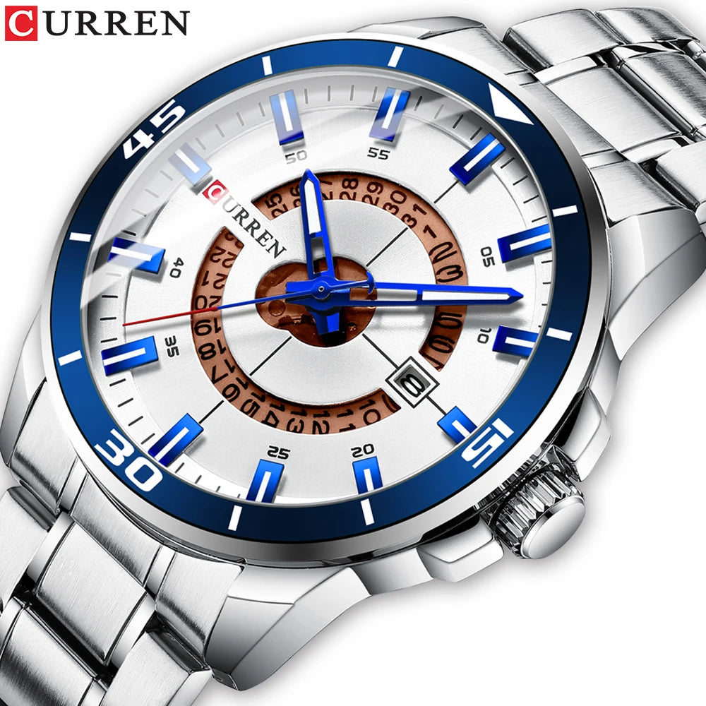 CURREN 8359 Watch for Men with Auto Date (Quartz)