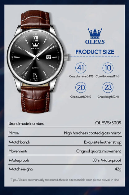 OLEVS Quartz Wristwatch Model 5009