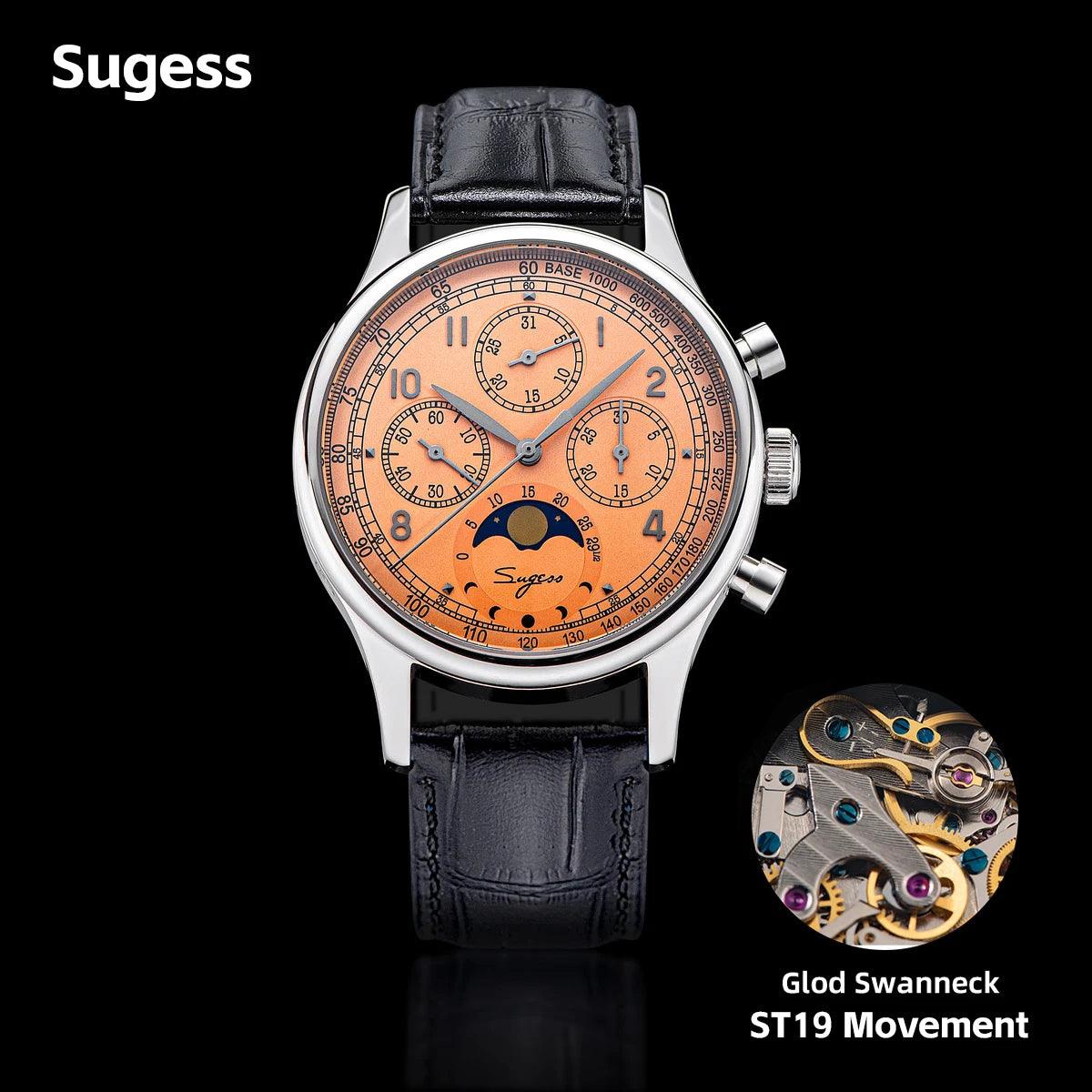 Sugess Tianjin Chronograph Moonphase S389-2 (Mechanical) - RUBASO