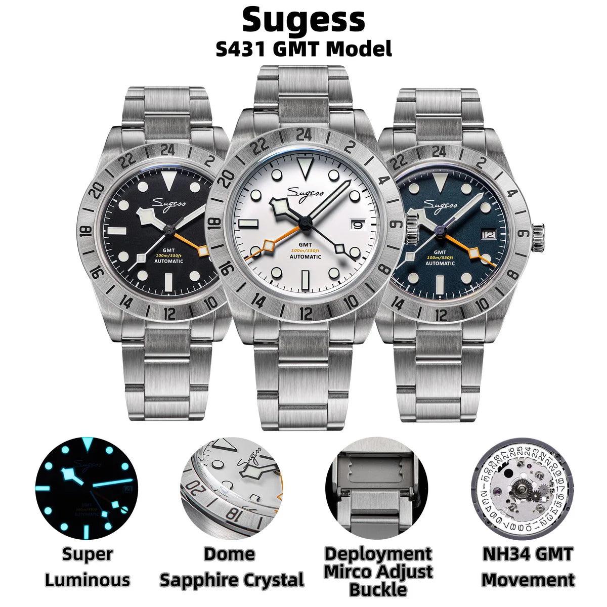 Sugess Dome S431 GMT (Automatic) - RUBASO