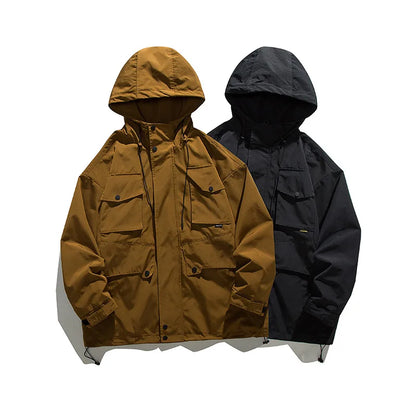 Tactical Techwear Jackets – Waterproof Multi-Pocket Hooded