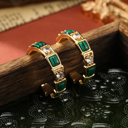 SUYU Spring and Autumn Women's Luxury Retro Fashion Exquisite Earrings 2024 New Trendy and Grand Earrings Festival Gift