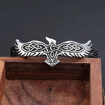 Vintage Viking Raven Eagle Bracelet - RUBASO