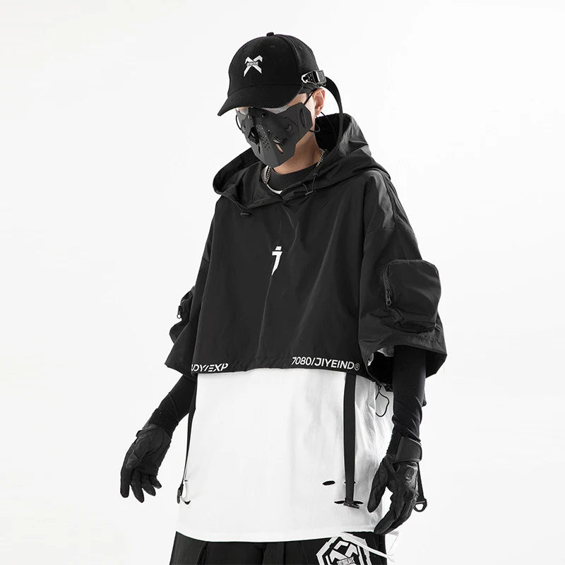 Stealth DARK Functional Hooded Short Coat