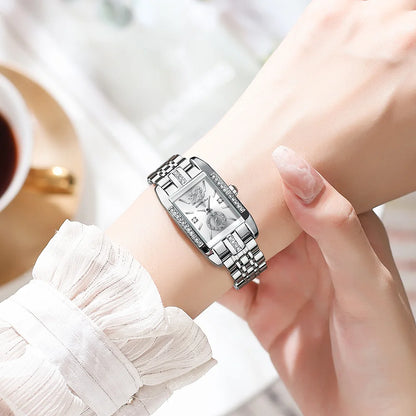 CRRJU 5017 Luxury Rhinestone Fashion Elegant Wristwatch (Quartz)