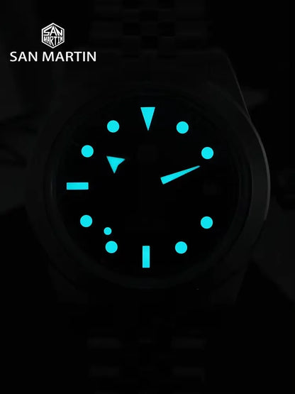 San Martin SN0053-G Diver 39mm Sunray Enamel Dial (Mechanical)