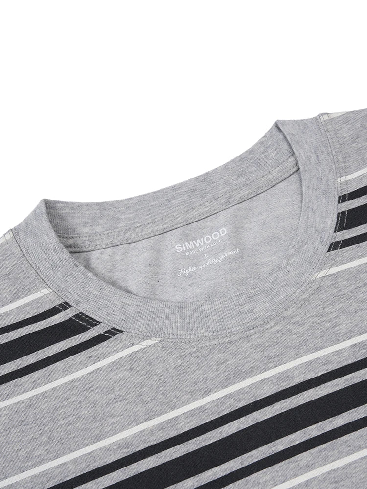 Men's Casual Striped T-Shirt - Comfort and Style Redefined