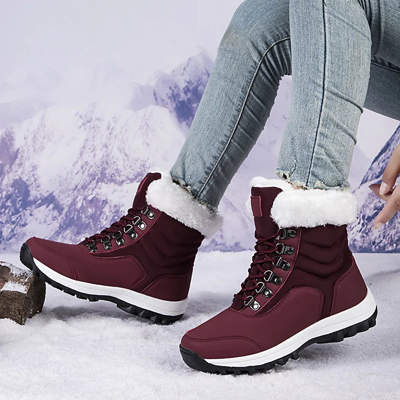 CAVIVA Women's Winter Snow Boots | Stylish & Cozy Mid-Calf Boots for Cold Weather