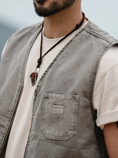 Men’s Outdoor Cotton Vest - Autumn & Winter Essential