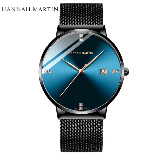 Men Watch Stainless Steel Classical Business Waterproof Top Brand Luxury Quartz Movement Wristwatches Calendar Relogio Masculino