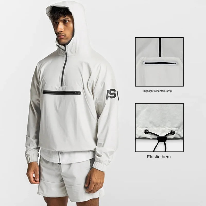 Running Workout Hoodie Four Seasons Gym Sport