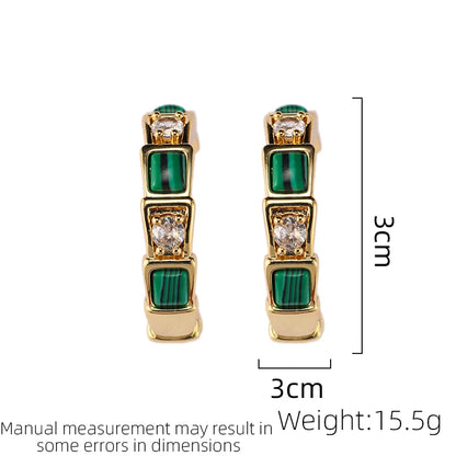 SUYU Spring and Autumn Women's Luxury Retro Fashion Exquisite Earrings 2024 New Trendy and Grand Earrings Festival Gift