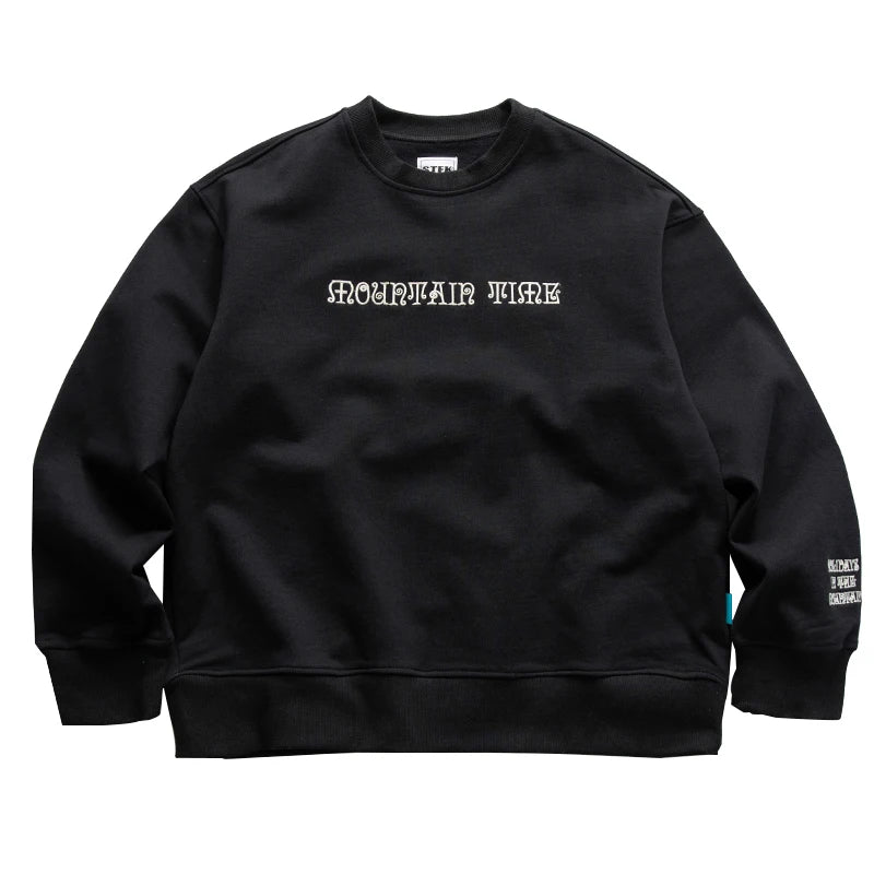 Mountain Streetwear Embroidered Sweatshirt