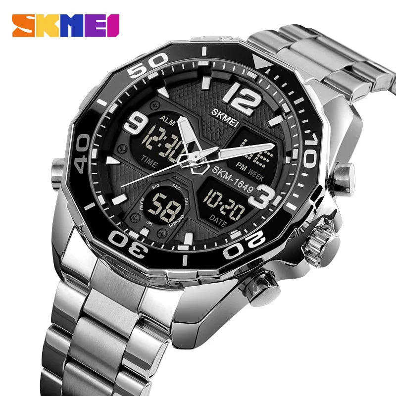 SKMEI 1649 Dual-Time Men's Sport Watch (Digital - Quartz)