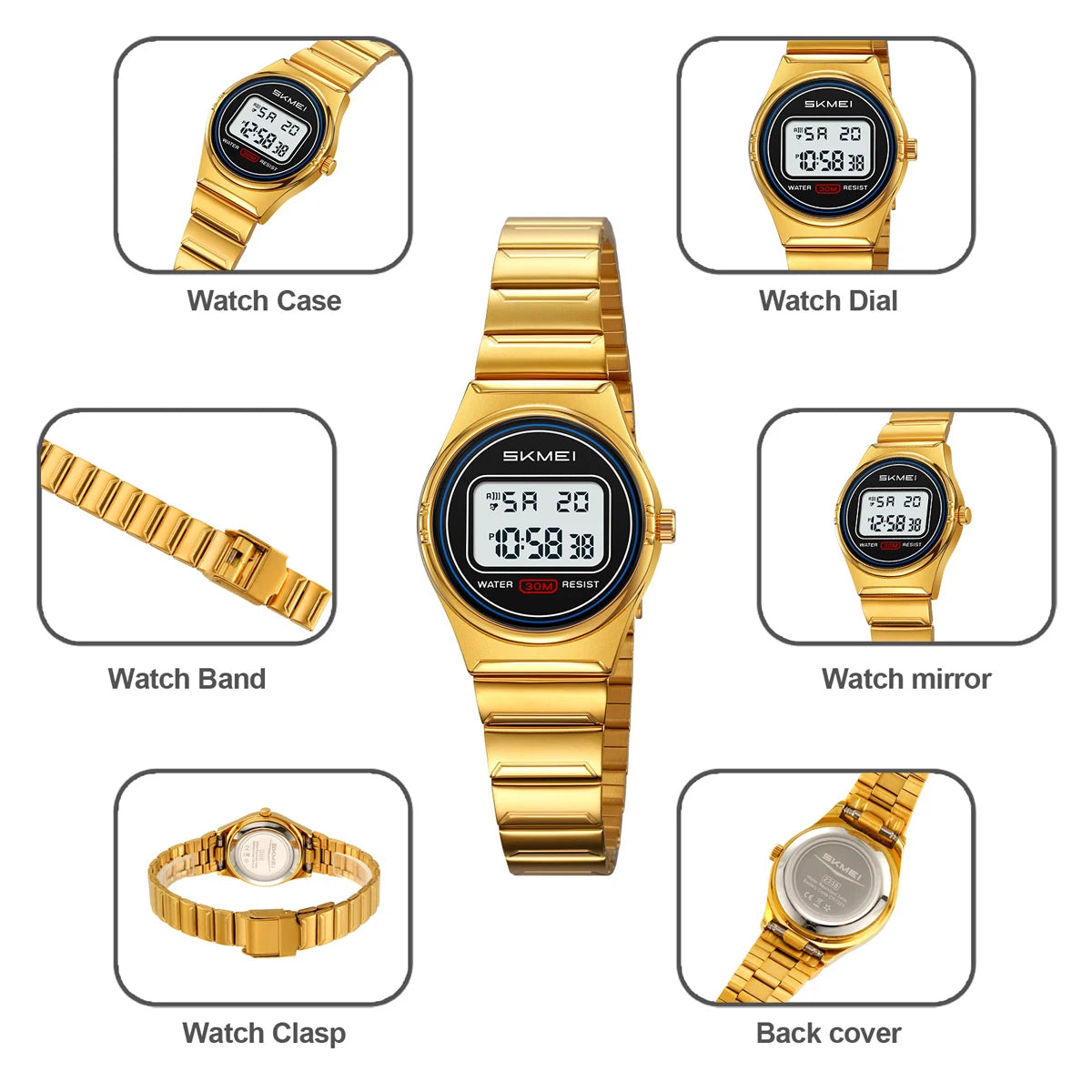 SKMEI 2338 Small Dial Elegant Sport Watch (Digital)