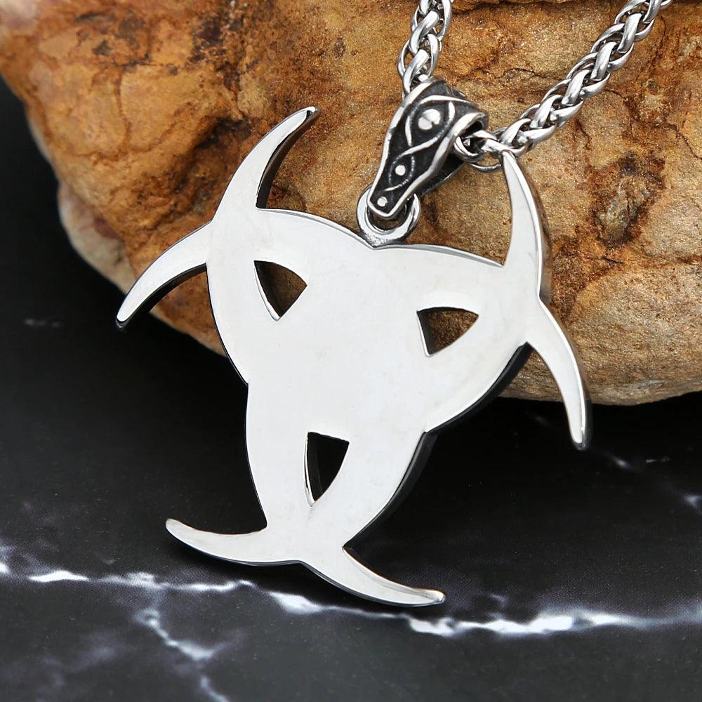 NORTHMAN Viking Odin Knot Norse Runes Necklace - RUBASO