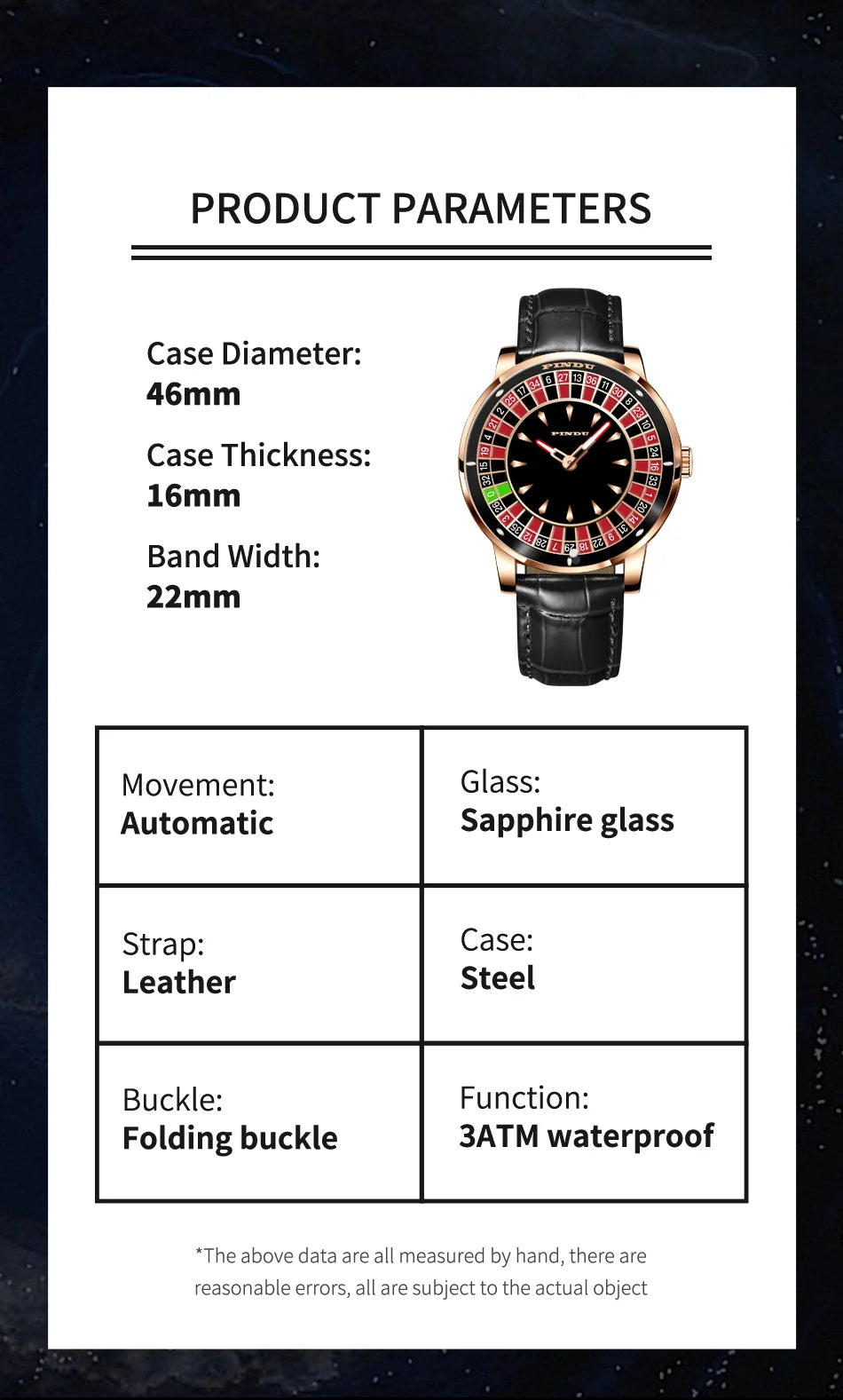 PINDU Design Casino Roulette 6616/6617 (Mechanical)