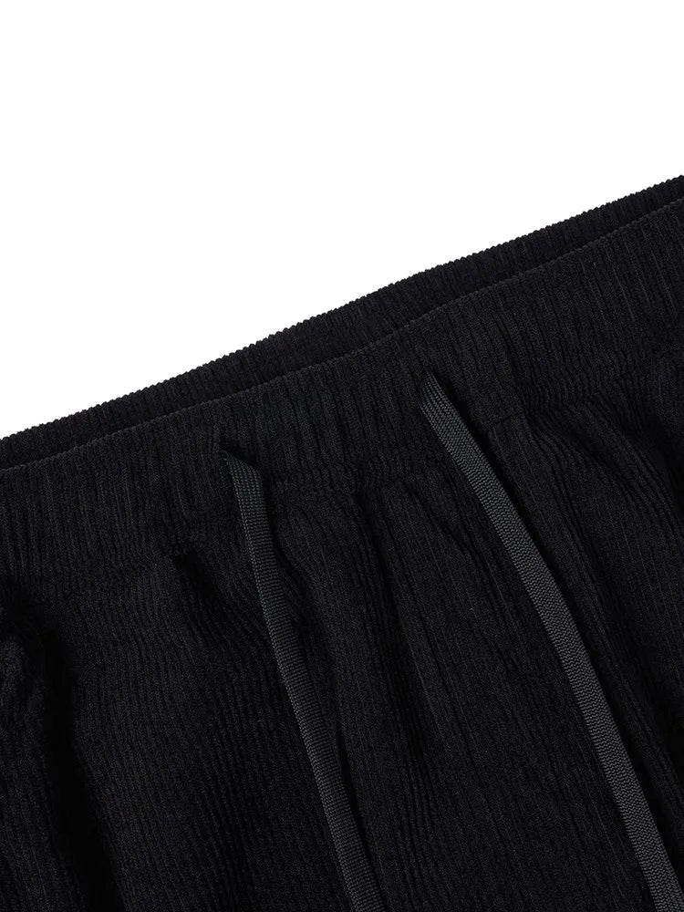 Autumn Winter New Oversize Warm Fleece Liner Corduroy Cargo Pants