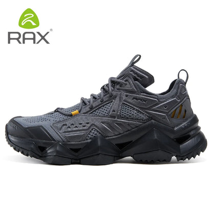 RAX Running Shoes Men&Women Outdoor Sport Shoes Breathable Lightweight Sneakers Air Mesh Upper Anti-slip Natural Rubber Outsole