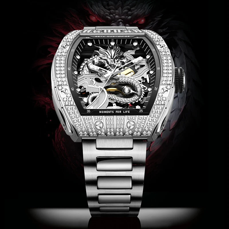 GEYA Tonneau Crystal Diamond Case Dragon 78162 (Mechanical)