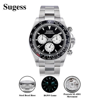 Sugess Daytona Limited Edition Panda Chronograph (Automatic) - RUBASO