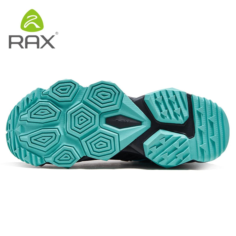 RAX Running Shoes Men&Women Outdoor Sport Shoes Breathable Lightweight Sneakers Air Mesh Upper Anti-slip Natural Rubber Outsole